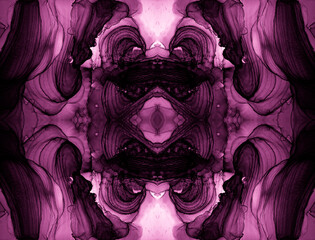 Violet Alcohol Ink Abstract. Spanish Tile Design. Natural Luxury Marble. Alcohol Ink Art. Coral Persian Tiling. Natural Textures Stone. Purple Italian Seamless.