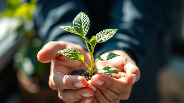 Seedling, Abor Day, Growing, Nature, Lush, Photorealistic