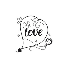 Hearts and design elements for Valentine's Day.