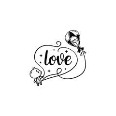 Hearts and design elements for Valentine's Day.