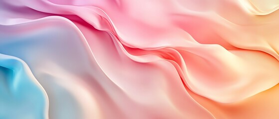 Fototapeta premium Clean pastel background with soft heart shadows Valentine's day Background