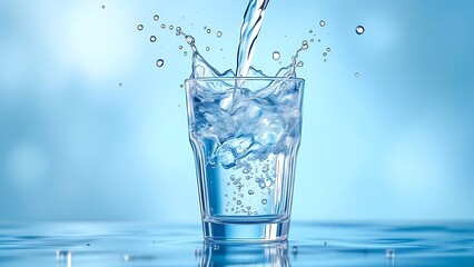 Water purification concept showcasing clean and tasty water, emphasizing the importance of safe drinking water through advanced filtration and purification technologies for health and wellness.