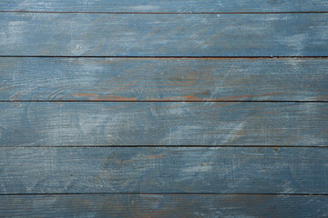 Obraz premium Wooden blue background with space for text or image. Wood texture. Floor surface