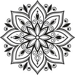 Mandala Design art work silhouette vector illustration