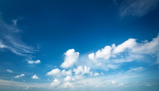 lovely blue sky with cloudy in mornig mild