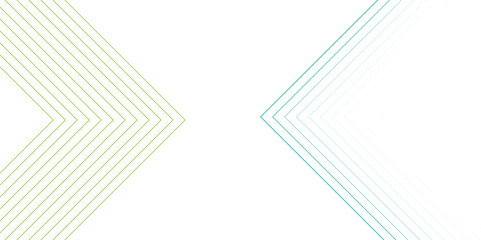Dynamic lines pattern on transparent background. Geometric vector pattern, repeating thin linear square shape. Minimalist Abstract Green Gradient Lines with Chevron Design on White Background.