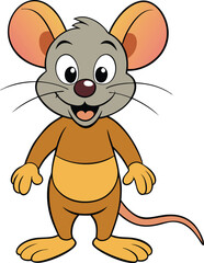 mouse funny cartoon design