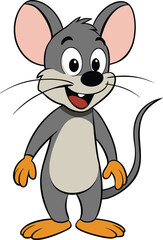 mouse funny cartoon design
