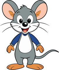 mouse funny cartoon design
