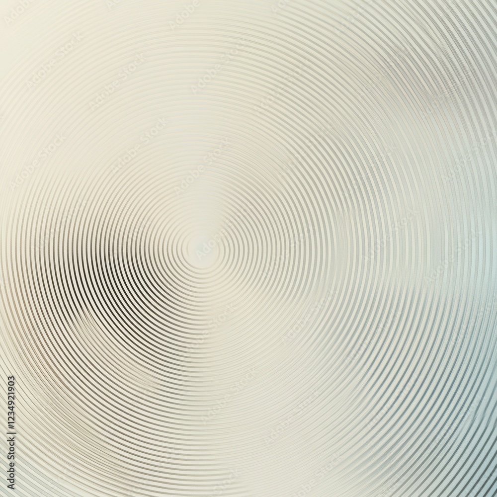 Poster Artistic abstract design featuring concentric circles in soft tones created using a digital technique in a minimalist style. Generative AI