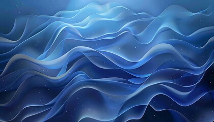 Obraz premium Abstract blue smoke on black background. 3d rendering, 3d illustration.