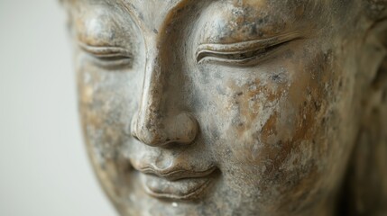 The serene Buddha statue