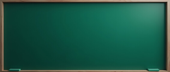 blank blackboard green board chalkboard with frame green education concept school material back school blank green board green background 