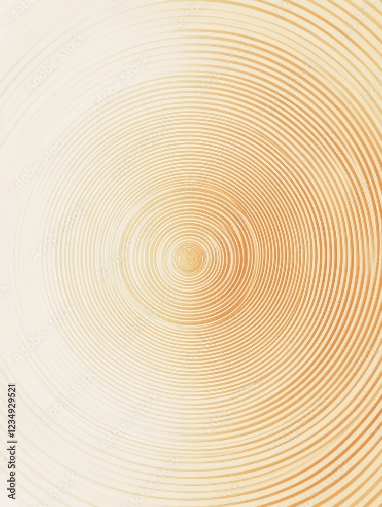 Poster Abstract circular patterns in soft shades illustrate harmony and balance in artwork. Generative AI