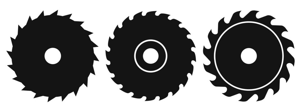 Circular saw blade vector icon