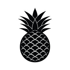 Obraz premium pineapple fruit of a silhouette art