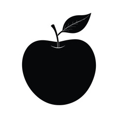 apple of a silhouette art