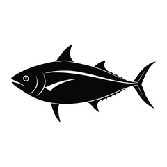 silhouette of a tuna fish