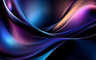Obraz premium Abstract swirling color in vibrant shades of blue, purple, and orange creating a dynamic background