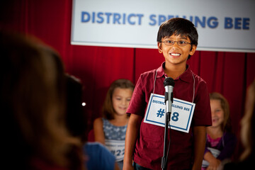 Spelling: Boy Ready For Spelling Word