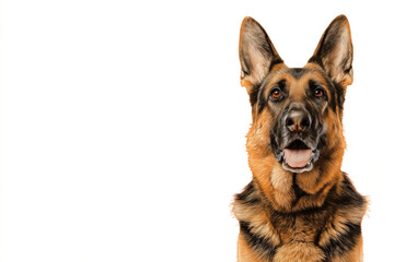 Close up of a german shepherd