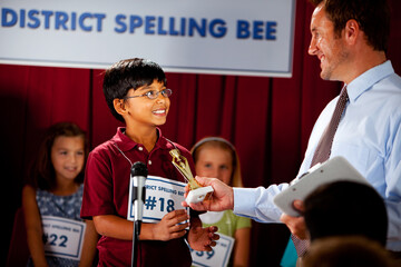 Spelling: Indian Boy Wins Award at Spelling Bee