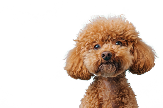 Close up of a poodle