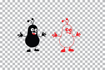 germ isolated on transparent background