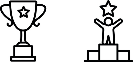  Prestigious and Inspiring Success Trophy Icon for Victory, Achievement, and Recognition