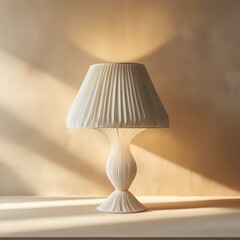 leek Lamp on Wooden Table in Contemporary Living Room