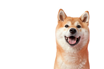 Close up of an akita inu
