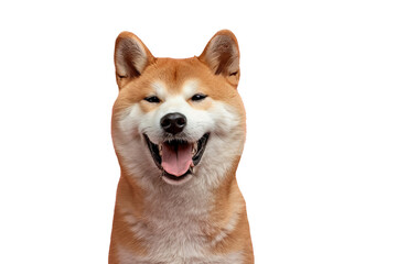 Close up of an akita inu