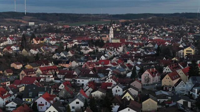 Pfaffenhofen Ilm as a beautiful Bavarian City with a stunning view from Top