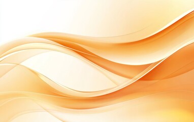 Obraz premium Abstract flowing orange waves creating a soft gradient background for design and artistic use