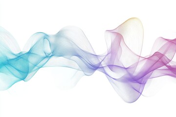 Abstract Colorful Wave Lines Design Background