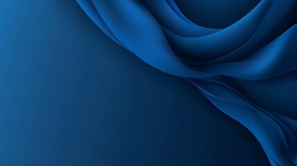 Obraz premium Abstract Blue Fabric Waves Design Background