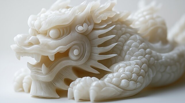 White Jade Pixiu Carving