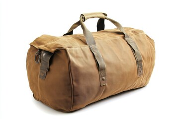 Duffel bag isolated on white background