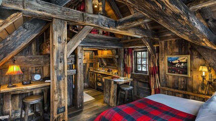 Rustic Charm: A Cozy Mountain Cabin Retreat