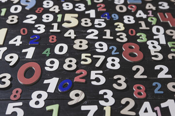 Abstract background with random numbers. Business pattern. banking activity with numbers and...