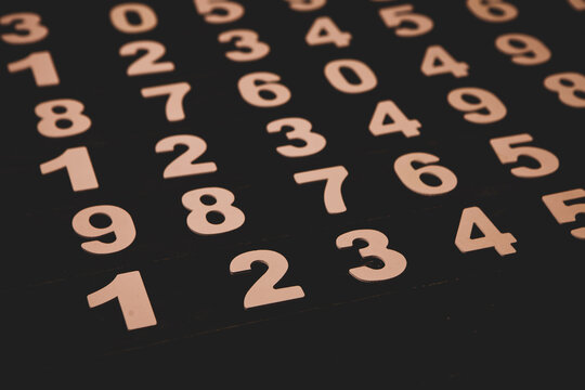 Background of numbers. from zero to nine. Numbers texture. Finance data concept. Matematic. Seamless pattern with numbers. financial crisis concept. Business success.