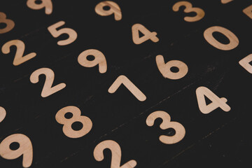 Background of numbers. from zero to nine. Numbers texture. Finance data concept. Matematic....
