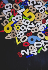Abstract background with random numbers. Business pattern. banking activity with numbers and...