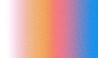 Orange, pink and blue gradient abstract background texture with noise or grain. Grunge background concept with transparent or white cutout