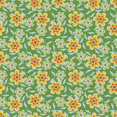 textile design with flower pattern image