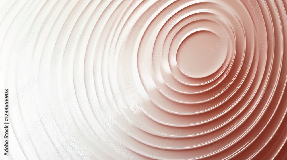 Aufkleber Circular patterns in soft pastel tones create a soothing visual experience in an artistic design. Generative AI