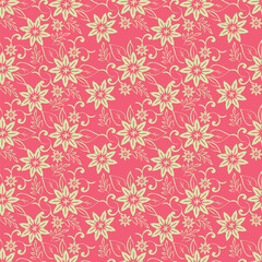 textile design with flower pattern image