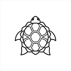 Obraz premium Artistic Mandala Turtle Shell Vector for Logo and Design