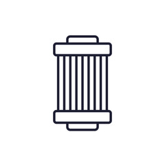Air filter icon in line style