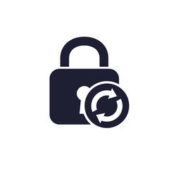 password reset or change icon on white